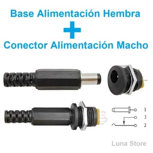 Base De Alimentación Hembra Con Conector De Alimentación Macho - Imagen 1 de 4