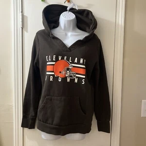Cleveland Browns Women’s Hooded Sweatshirt Size Small Majestic Fan Fashion - Picture 1 of 5