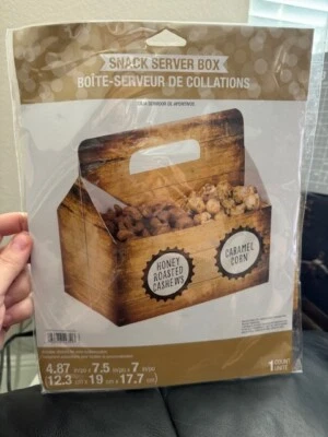 Cheers and Beers Snack Server Box Paper 7" x 7.5"x 4.87" Party Supply Favors New - Image 1 of 2
