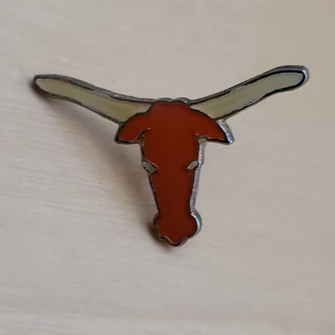 University of Texas Longhorns Pin Vintage Mascot Pin NCAA College football Cover