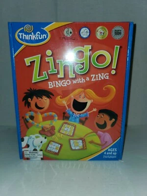 ThinkFun Zingo! NEW IN BOX Bingo with a Zing Game - Ages 4+ New Box Sealed - Image 1 of 4