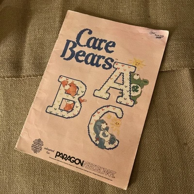 1985 VTG Care Bears Cross Stitch Alphabet Pattern Book Gloria & Pat Design - Image 1 of 4
