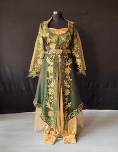 Disfraz de boda tradicional verde Bindallı, folclore étnico turco para mujer - Imagen 1 de 14