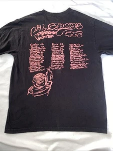 Camisa TDE Isaiah Rashad Lil Sunnys Impresionante Vacaciones Mediana Gráfica Gira Negra - Imagen 1 de 8