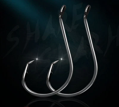 100/200pcs Fishing Octopus Circle Tuna Hook 2#-10/0 Ultra Sharp Offset Saltwater - image 1 of 4