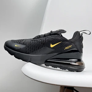 US Größe 8-11 Nike Air Max 270 schwarz gold Herren luftgepolsterte Schuhe "AH8050-007" - Bild 1 von 7