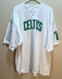 Antoine Walker #8 Boston Celtics NBA Nike Vintage 90s White Green T-Shirt 3XL - Picture 1 of 3