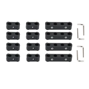 Spark Plug Wire Separator Spark Plug Wire Divider Fits For 8 9 10mm Black 12Pcs - Picture 1 of 8