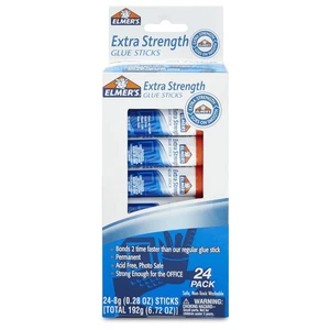 Extra Strength Glue Sticks, Washable, 8 Grams, 24 Count  - Picture 1 of 9