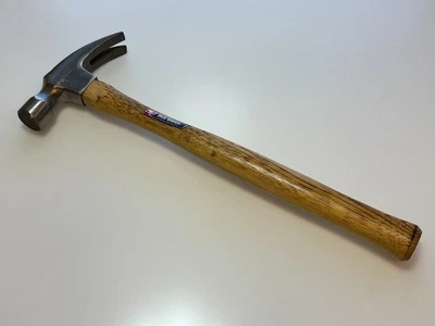 Martillo de garra rasgado True Temper EE. UU. (NOS) S28RSL con mango de madera de cara fresada, raro Foto 1 de 4