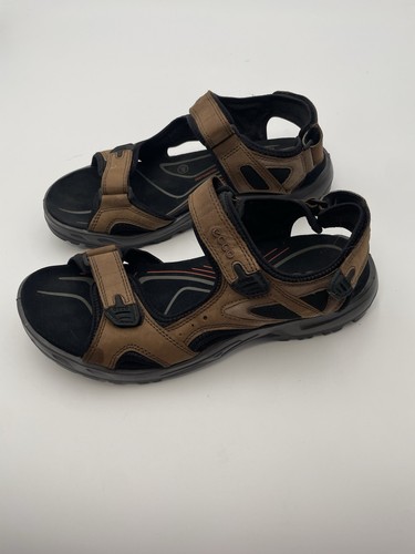 Sandali Ecco Off Road Uomo Taglia US 12M EU 46 Pelle Marrone Campeggio Outdoor