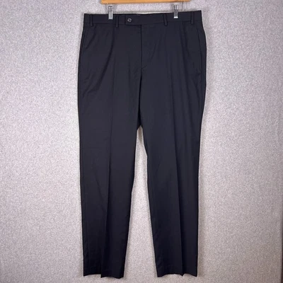 Pantalón Lauren Ralph Lauren Para Hombre 36x32 Negro Frente Plano Pierna Recta Clásico Foto 1 de 4