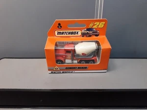 matchbox Peterbilt truck Cement Mixer 1999 no26 flat pink - Picture 1 of 3