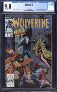 WOLVERINE #4 CGC 9,8 PÁGINAS BLANCAS! ¡MEJOR CALIFICADO! 1st Bloodsport Barry Smith - Imagen 1 de 3