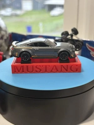 3d Printed Mustang 1/64 Scale Car Stand  For Hot Wheels Or Matchbox - Image 1 of 4