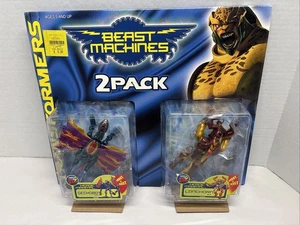 Transformers - Beast Machines - 2 Pack - GECKOBOT & LONGHORN - 2000 Hasbro - Picture 1 of 16