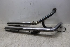 2008 Harley Dyna Exhaust System Header Pipes Muffler Vance & Hines - Foto 1 di 14