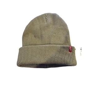 Cappello berretto LEVI'S marrone chiaro a costine pieghevole con logo sul polsino - Foto 1 di 5