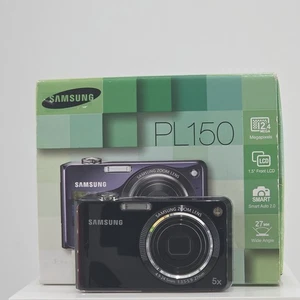 Samsung PL150 12.4MP CCD Sensor Digital Compact Camera Digicam Selfie Screen - Picture 1 of 24