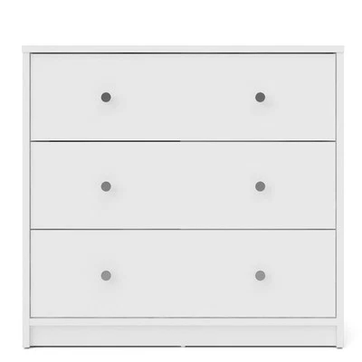 Cómoda con 3 cajones Tvilum Portland en blanco Foto 1 de 4