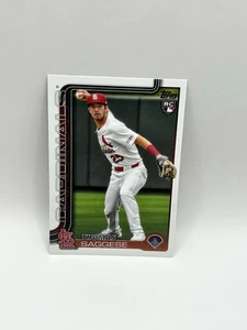 2025 Topps Series 2 Baseball #463 Thomas Saggese - St. Louis Cardinals RC - Picture 1 of 2