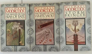 Michael Moorcock Elric Saga (Vol. 2,3,6) Vintage Fantasy Paperback Lot. - Bild 1 von 16