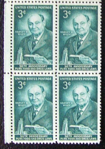 US 3¢ stamp SC #1080 Pure Food & Drug Laws MNH block of 4. - Picture 1 of 1