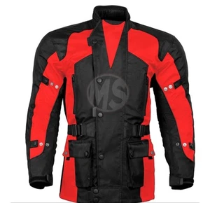 Custom Men's Multi Color Protective Textile Motorcycle Riding Jacket - Picture 1 of 2