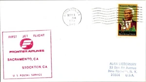 Frontier Airlines primo volo Stockton California - Sacramento - 1979 - Foto 1 di 2