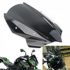 Motorcycle Front Windscreen Screen Windshield Fit Kawasaki Z400 2019-2021 Black - Picture 1 of 6