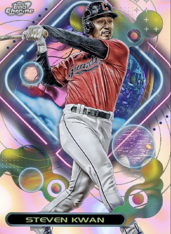 [DIGITAL] Topps Bunt - Steven Kwan - Cosmic Chrome 23 S2 - Refractor Base - Image 1 of 1