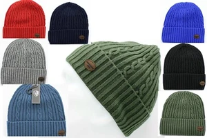 HG Women's Men's Hat Winter Hat Knitted Hat Unisex Beanie Watch Rib Knitted Cap - Picture 1 of 6