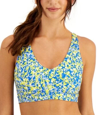 Sujetador deportivo grande Ideology para mujer estampado bajo impacto sin aros con tiras en la espalda nuevo con etiquetas Foto 1 de 3