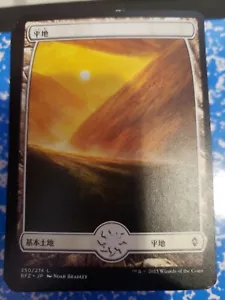 2x PLAINS 250 Japanese - Full Art BASIC LAND - NM MTG bfz - Picture 1 of 1