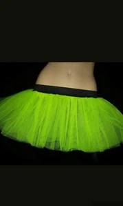 Lime Plus size Tutu Skirt Dance School Fancy Rave Neon Halloween Christmas Party - Picture 1 of 1
