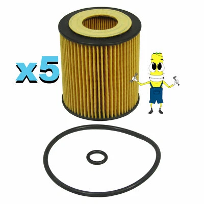 Premium Oil Filter for Ford Fusion with 2.3L Engine 2006-2009 Pack of 5 — 第 1/3 张图片