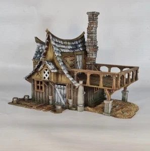 Tabletop Hütte Gebäude Die Krähenklause Atmosphäre Tabletop Gelände Unbemalt - Bild 1 von 11