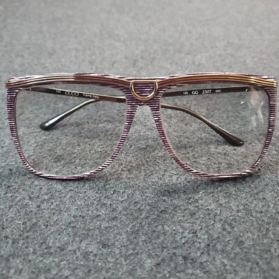 Gafas de sol Gucci 2307 Tortuga Rayas Púrpura Italia Hepburn Grace Moda De Colección Foto 1 de 4