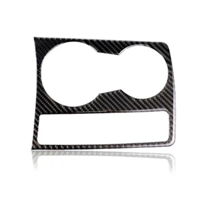 Carbon Fiber Water Cup Holder Panel Frame Cover Trim For Audi A4 B8 A5 09-15 - Picture 1 of 5