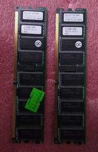 (2) 512MB DDR PC2100 CL2.5 ECC RAM | Used - Picture 1 of 1