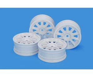 TAMIYA 1:10 TH 10 SPEICHEN FELGEN 24MM "WEISS" 4 STÜCK 0mm OFFSET # 300022067 - Bild 1 von 1