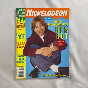 Vintage Nickelodeon Magazine February 1996 Issue w/ Jonathan Taylor Thomas JTT - Picture 1 of 6