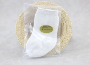 American girl white party socks for 18'' doll Samantha’s Birthday outfit - Picture 1 of 3
