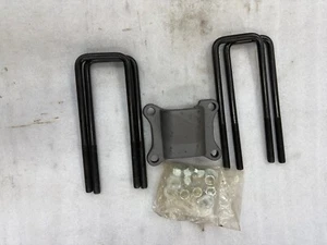 NEW 78-97 F350 Ford Dana 60 front drivers spring plate w/ NEW set of U Bolts - Picture 1 of 10
