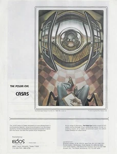 Casas The Polar Eye Art Gallery Print Ad ~ 1981 - Bild 1 von 1
