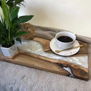 Epoxy Wood Rasin Serving Tray - Picture 1 of 5