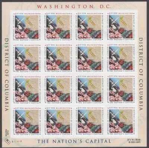 Scott #3813 - US Sheet Of 20 - District Of Columbia - MNH - 2003 - Picture 1 of 2