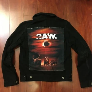 NEW G-STAR RAW X JADEN SMITH D-STAQ 3D DECONSTRUCT JACKET DENIM BLACK MEN SIZE S - Picture 1 of 6