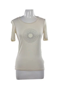 Damart Women Tops T - Shirts 8 Ivory Viscose - Picture 1 of 2