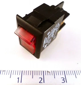 Arrow England E110MR21J Red Neon Rocker Switch 6A 250VAC SPST On/Off OM0588 - Picture 1 of 7